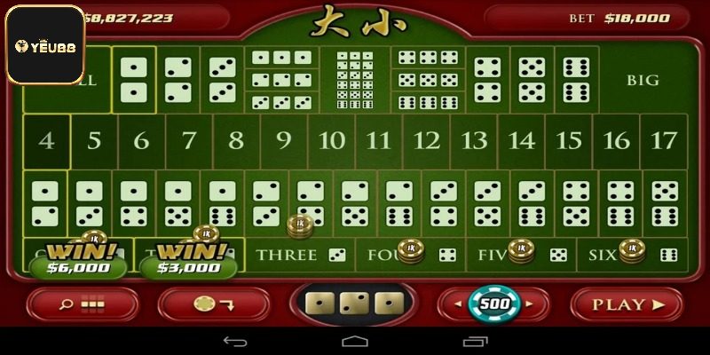 5 cửa cược Sicbo cơ bản