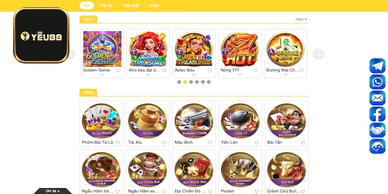 Các tựa game đánh bài hấp dẫn tại Yeu88